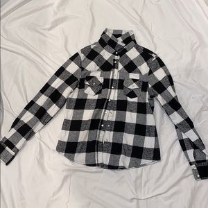 Black and white flannel